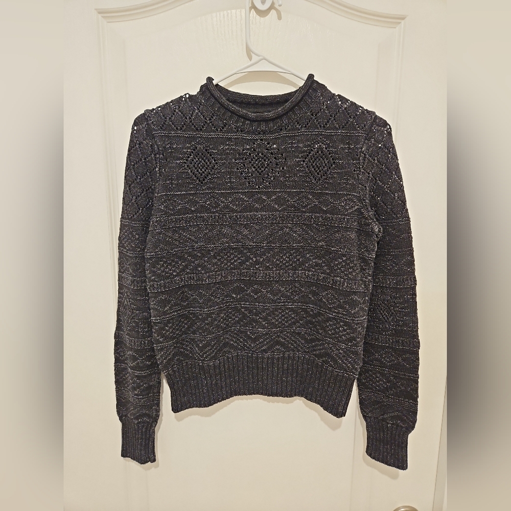 RRL Ralph Lauren Cotton Linen Knit Crewneck Sweater Small/ XS Textured